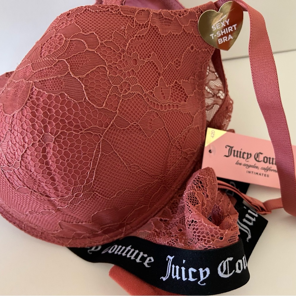 Juciy Couture 42D Woman's Sexy T-Shirt Bra Desert Suede JC2074T